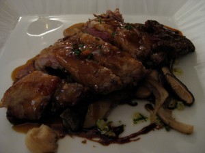 auberge de neuland grilled iberican pork with mushrooms